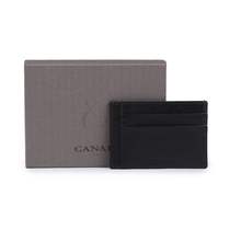  CANALI MENs BLACK LEATHER CARD BAG CARD HOLDER P311410 NA00053 110