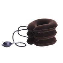 Home correction traction device cervical spine head device portable stretch neck brace full velvet inflatable fixator neck brace