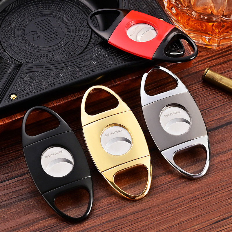 CIGARLOONG GAROONG Cigar Smooth Smooth Travel Portable Cigar Scissors Multi-color Cigar Scissors