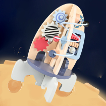 Baby rocket around pearl multi - functional puzzle toys for boys and girls 0 baby 1 - 2 - 3 years old and half early teaching