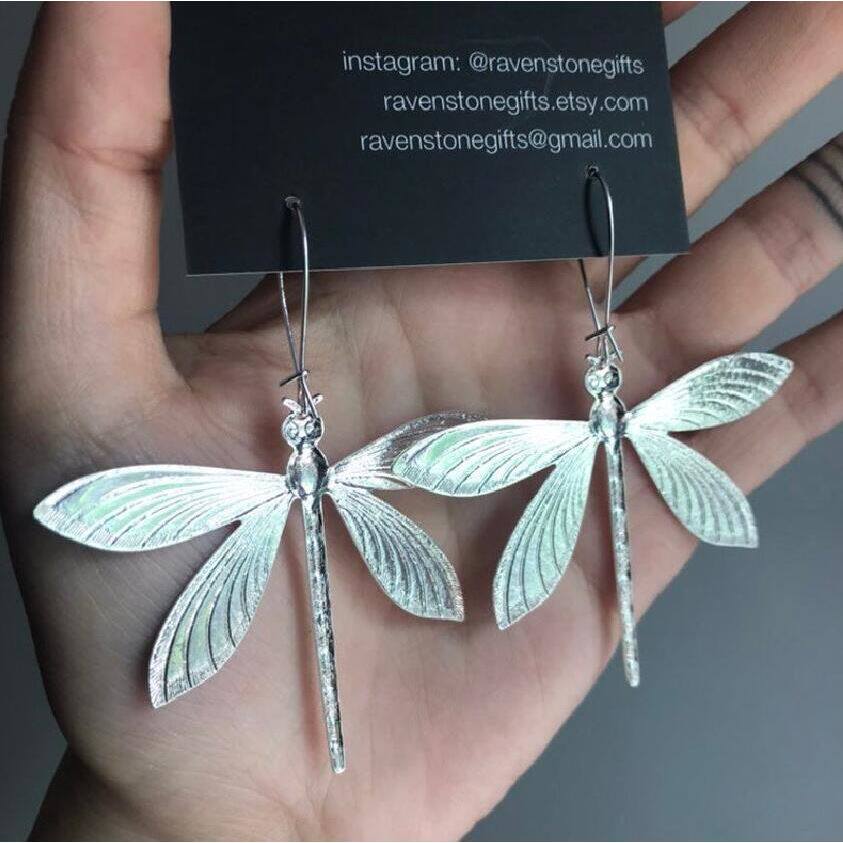 Vintage Dragonfly Stud Earrings for Women