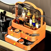 Net Red Cosmetic Storage Box Dust-proof Desktop Home Makeup Boxes Dressers Skin-care Products Shelving shelf Large capacity