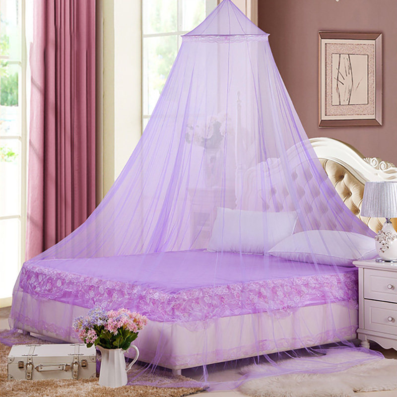 Dome mosquito net suspended ceiling 1 8 m 1 5 m bed household princess style double encryption new ceiling hanging round net