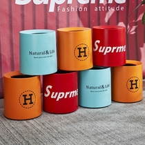 Trash can household light luxury Net red living room bedroom creative large toilet bathroom Nordic ins Wind