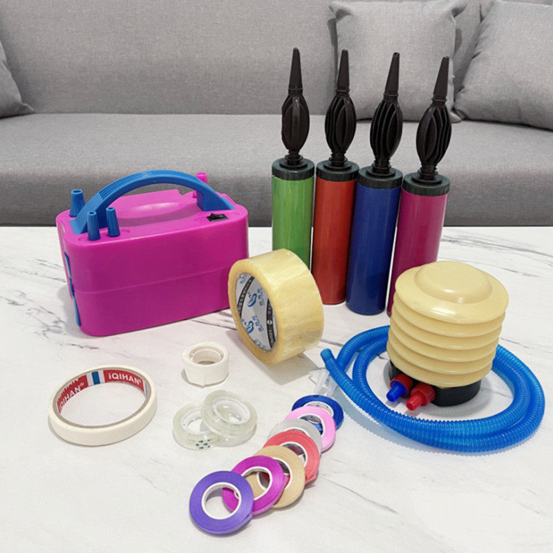 Balloon Decoration Tool Inserts Electric Jets push foot stompers Inflator Glue Point Beauty Gel Paper Knotting Machine Rain Silk