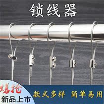 Self-locking tightening rope wire lock lock line buckle wire rope lock line device adjustable wire rope buckle buckle lock rope device steel