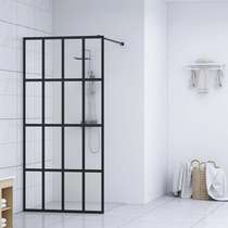 vidaxl卫生间步入式淋浴屏沐浴室玻璃门100*195cm家用澳洲