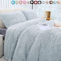 Large Flannel Throw Blanket Long Shaggy Plush Blanket for Co