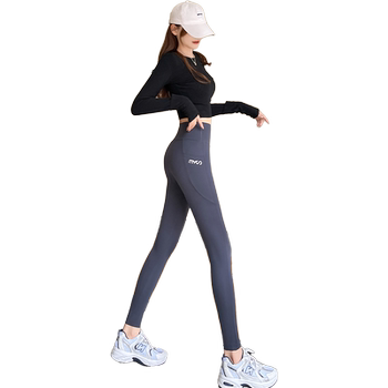 Pocket shark pants slimming yoga leggings ສໍາລັບແມ່ຍິງກາງແຈ້ງ