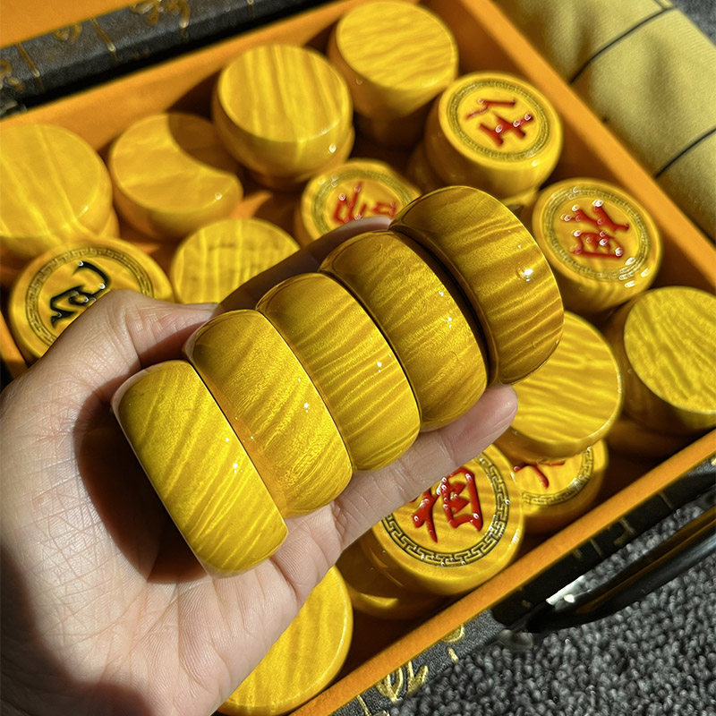 Chinese chess gold silk nanwood folding large upscale large red acid branches solid wood custom suit handmade children Mini-Taobao