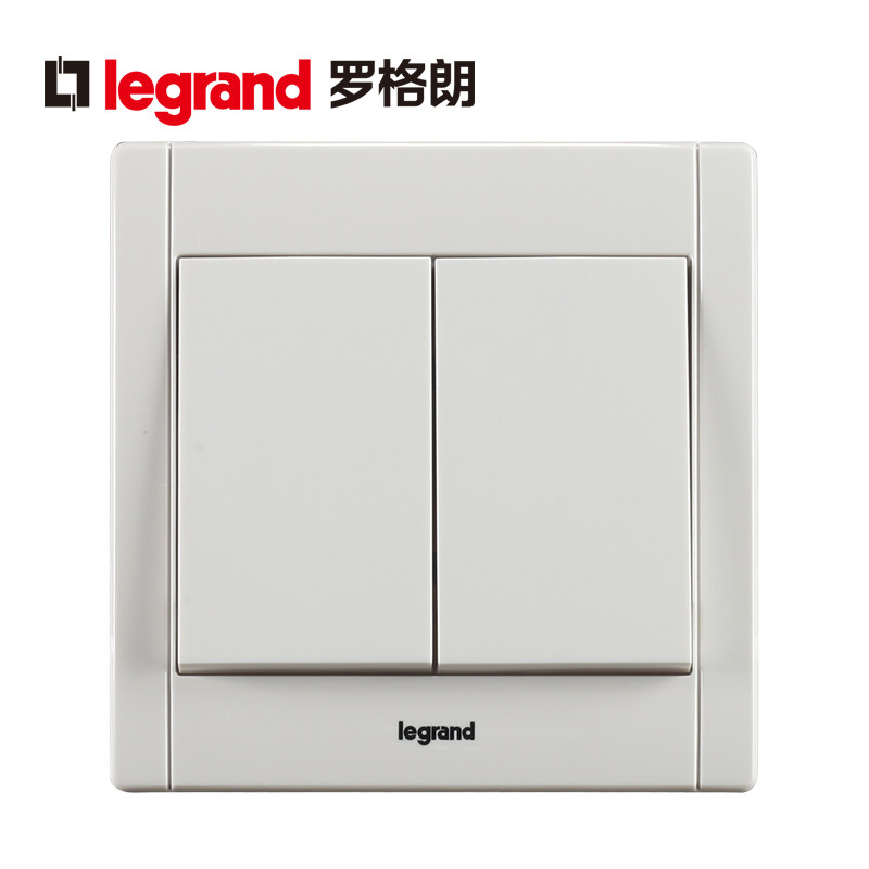 TCL Legrand switch socket panel Meihan white two-open double-cut two-bit bipolar household concealed 86 type