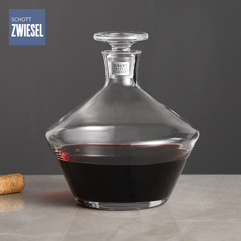 German imports SCHOTT Short St. Visha Crystal glass red wine decanter home with cover wine bottle-Taobao