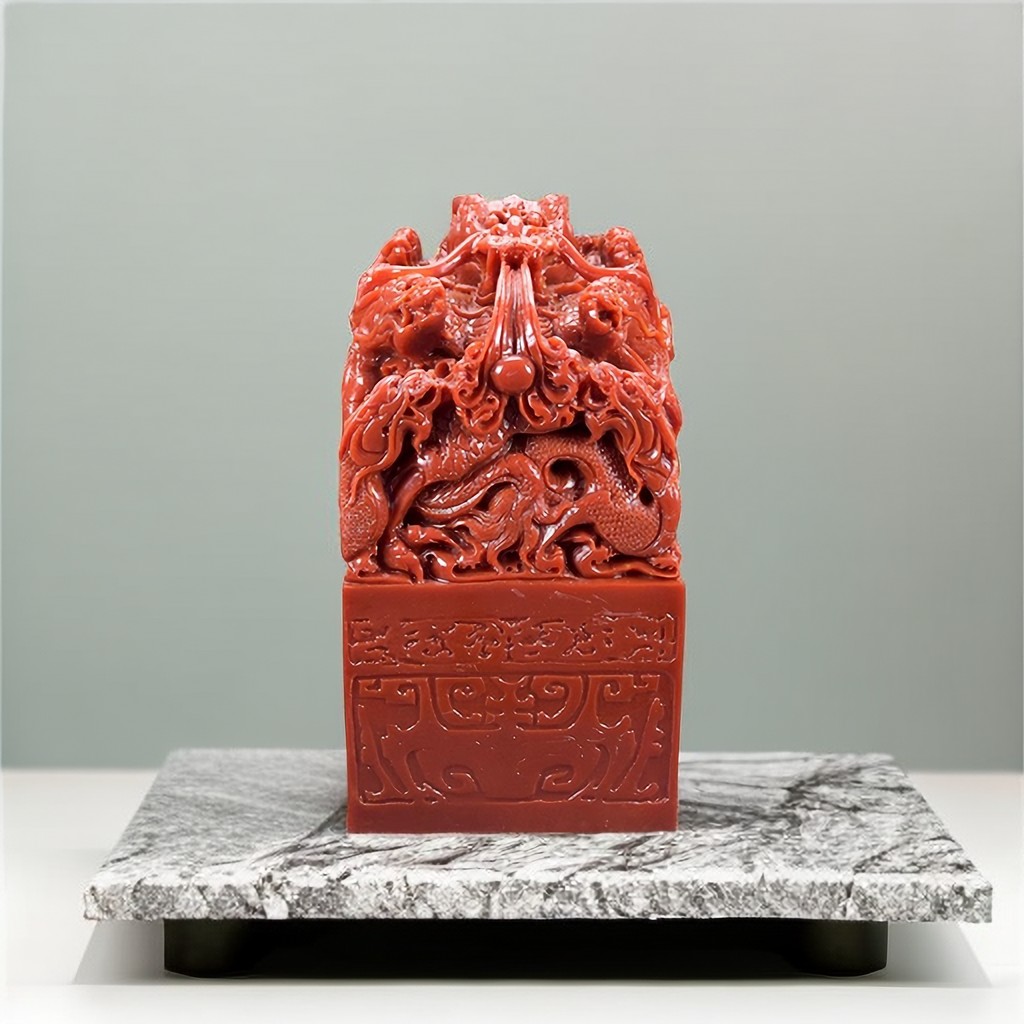 寿山石 貔貅 古獣 長75mm 大材 印材 篆刻 落款 雅号 書道 日展