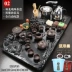 Bếp từ hoàn toàn tự động khay trà gỗ nguyên khối Bộ ấm trà tích hợp cho phòng khách gia đình Bộ trà Kung Fu trà biển pha trà bàn trà tân cổ điển bàn trà tròn đôi Bàn trà