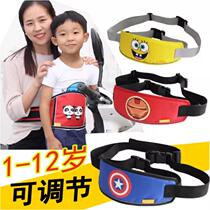 Riding an electric car seat belt child straps riding a motorcycle child travel safety rear seat baby anti-fall protective belt