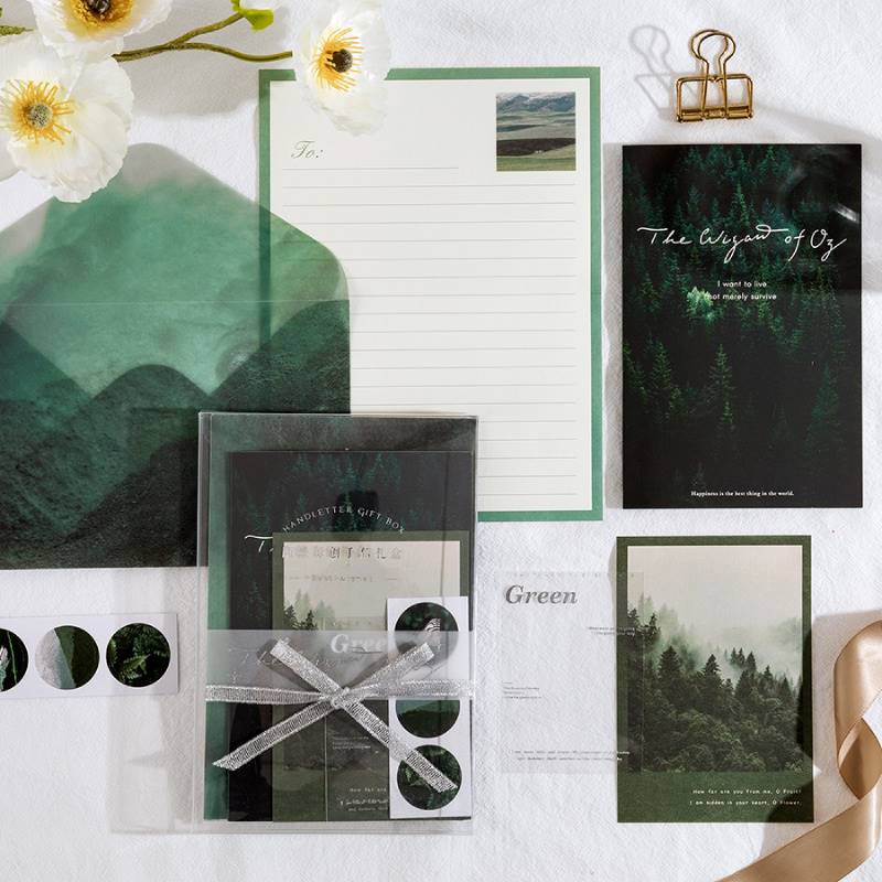 Envelope high-end birthday card to send boyfriend stationery exquisite card can write the set of high-level blessings