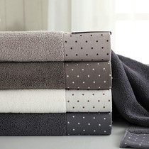 Japanese JULIPET bath towel cotton adult extra thick soft absorbent non-hair couple solid color towel tide