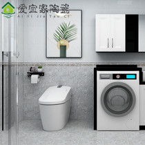 Kitchen and toilet marble bright wall tiles 300x600 waist line matching flat small floor tiles balcony tiles
