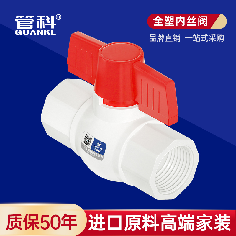 Pipe Section 20ppr25 inner wire full plastic ball valve 4 points 6 points internal tooth thread valve fittings switch water pipe fittings valves