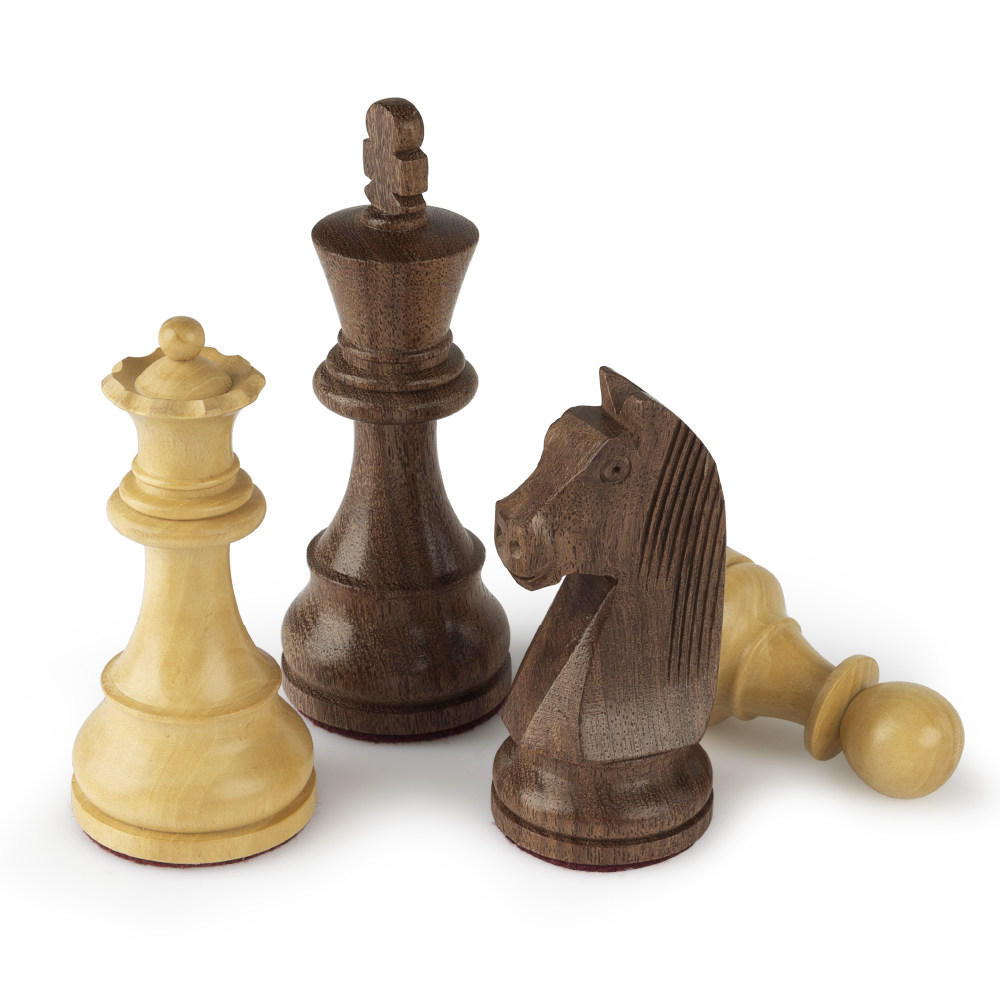 ESSONIOA&A CHESS：领御王高3.75进口日耳曼骑士国际象棋棋子双后，棋盘上的王者归来👑-国际象棋-淘宝百科网