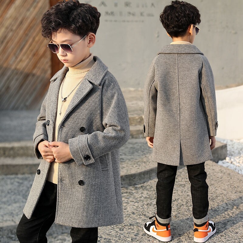 High level Sensation Cotton Clothing Male ruffling handsome coat 2021 Autumn fitting new CUHK Autumn Winter Fur Coats Children Thickening Tide