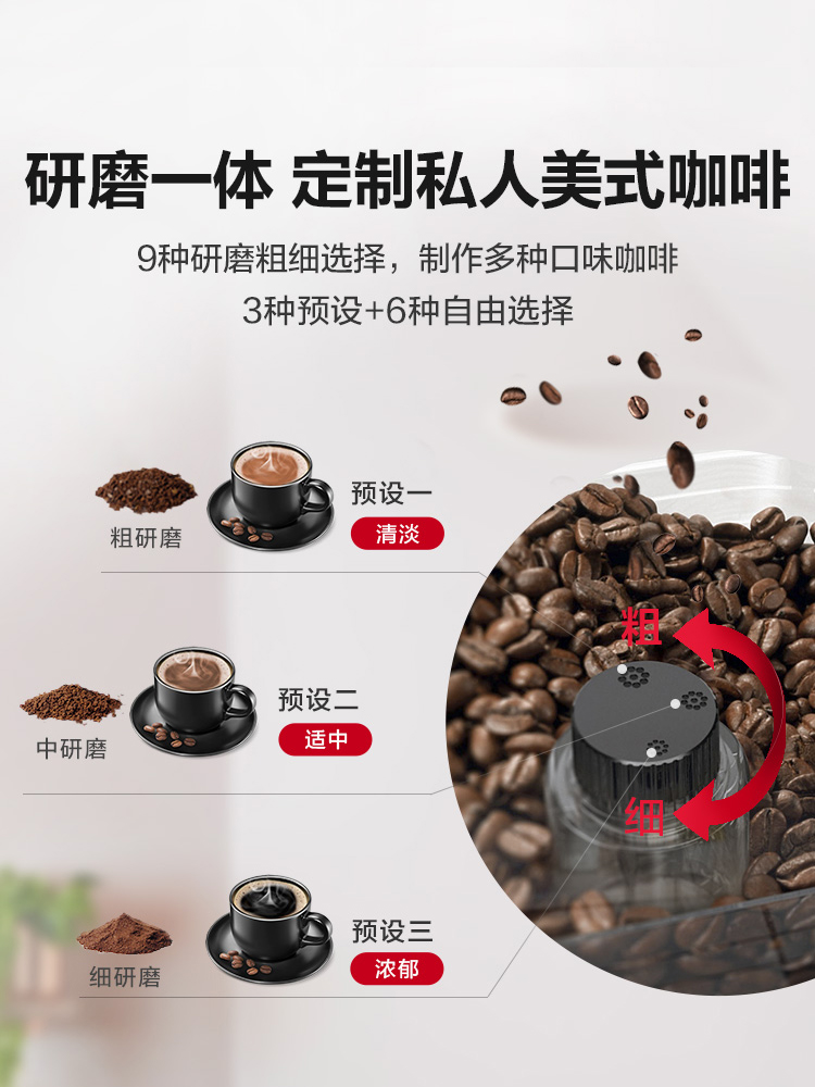 Philips American-Style Fully Automatic Coffee Machine Hd7761 Small Household Coffee Bean Grinding Integrated Commercial Model