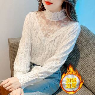 Shirt women's 2024 autumn and winter age-reducing tops