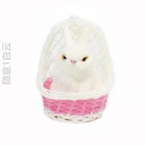 Mini Cradle Small Animal Model Emulation Kitten Small Rabbit Paparazzi Doll Child Over Home Toy Pendulum