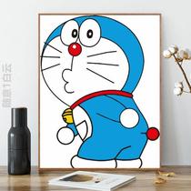 diy digital oil painting cartoon hand painted color oil color painting decoration painting ancient wind girl figure oil painting cold meme