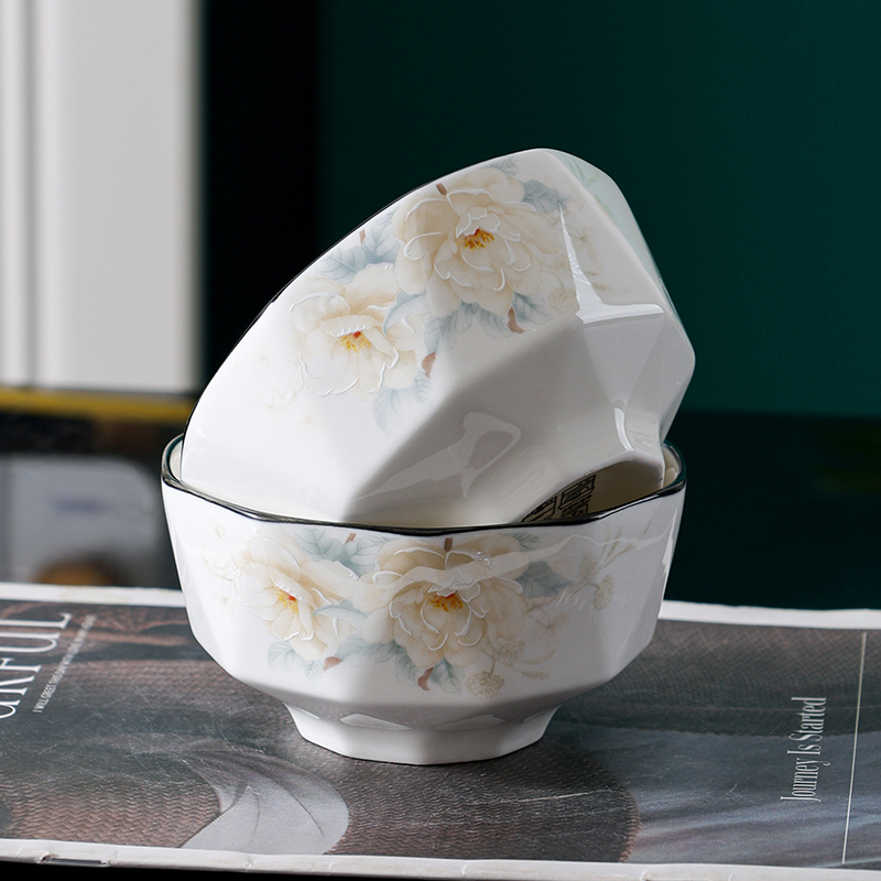 Especially Beautiful and High-End Bowl Set for Home Use, 2026 New Model Ceramic Bowl and Plate Set for Housewarming