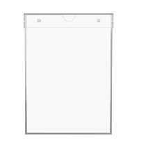 亚克力卡槽A4宣传栏防水防尘有机玻璃插槽插纸盒荣誉栏公示栏透明展示牌文件盒员工强磁吸附卡槽资料架可定制