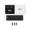 Wireless Bluetooth Foldable Keyboard, Portable, Silent, Stylish, Suitable for Office and Home Use, Lightweight and Portable Keyboard Microphone Set