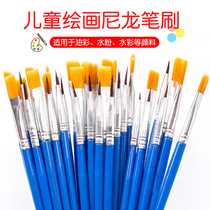 Brush painting acrylic color young line pen water chalk childrens painting crow paint water paint kindergarten hook pen row nylon brush