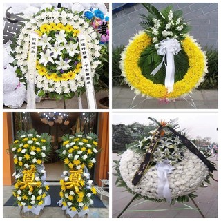 Huqiu District, Wuzhong District, Xiangcheng District, Huqiu District, Suzhou City Flowers Funeral Wreath Shop White Chrysanthemum Flower Basket Memorial Funeral