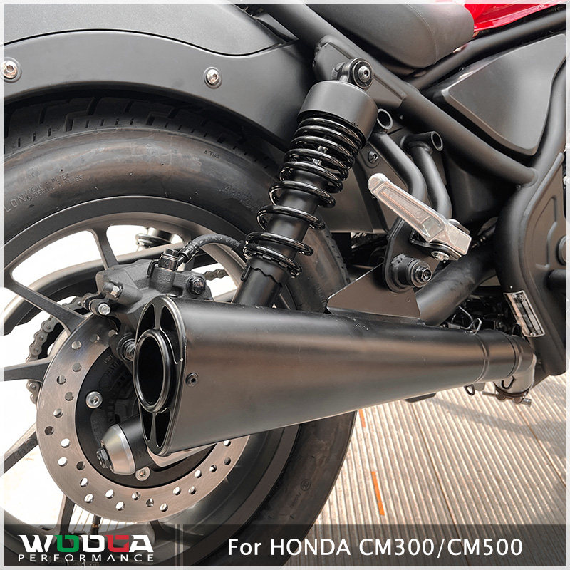 Suitable for Honda CM300 CM500 Rebel rebel retro modified motorcycle exhaust pipe middle tail section
