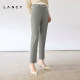 LANCE/Langzi Summer High Waist Straight Suit Pants Business Slim ຕີນຂະຫນາດນ້ອຍເກົ້າຈຸດ Drape ຄວັນຢາສູບທໍ່ຊຸດ Pants ແມ່ຍິງ