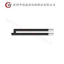 Chuangwei manufacturer customizes gun-shaped silicon carbon rod high-temperature heating muffle furnace kiln accessories