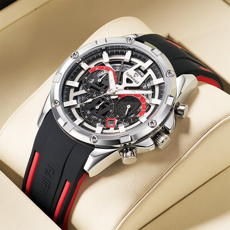 Mark Faye brand Swiss watch men's hollow mechanical watch trend tritium luminous fashion waterproof top ten