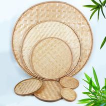 Non-porous dustpan oversized drying vegetable bamboo disc food drying dustpan bamboo disc large household outdoor drying