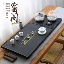 Wu Jinshi tea tray Household automatic Sheung Shui tea table Kettle integrated induction cooker Large tea sea tea set