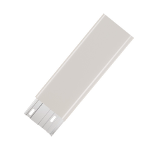 Cream style aluminum alloy baseboard 6cm rhombus white buckle stainless steel metal base line thickened base line