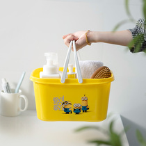 Small yellow staff lift basket Shopping Basket Picnic Buy Vegetable Picking Bathroom Containing Basket Food Fruit Snacks Storage Basket
