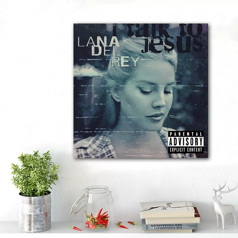 Обложка альбома LANA DEL REY Lan Drey, постер, декоративная картина, вокруг изображены европейские и американские звезды