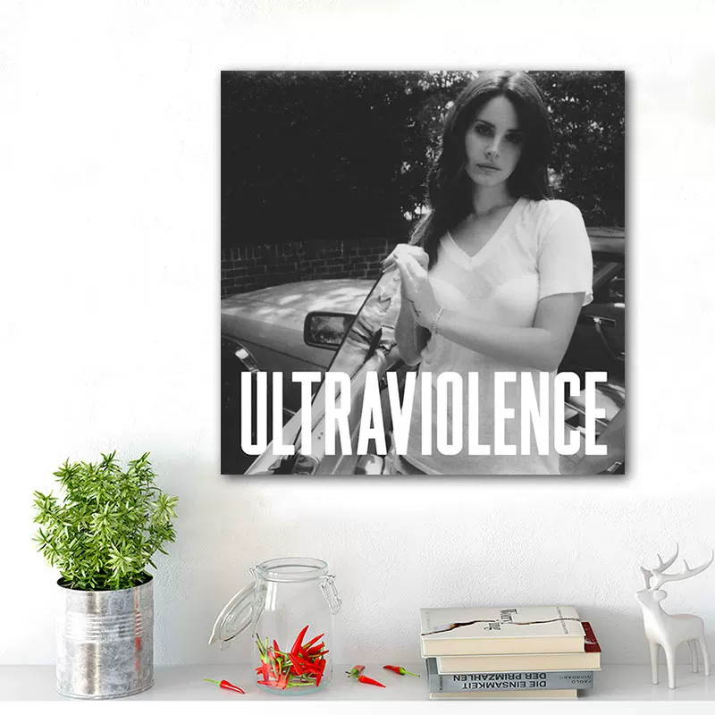 Обложка альбома LANA DEL REY Lan Drey, постер, декоративная картина, вокруг изображены европейские и американские звезды