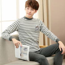Teenagers autumn clothes and long trousers set pure cotton thin junior high school students boys middle and older children thermal underwear cotton sweater