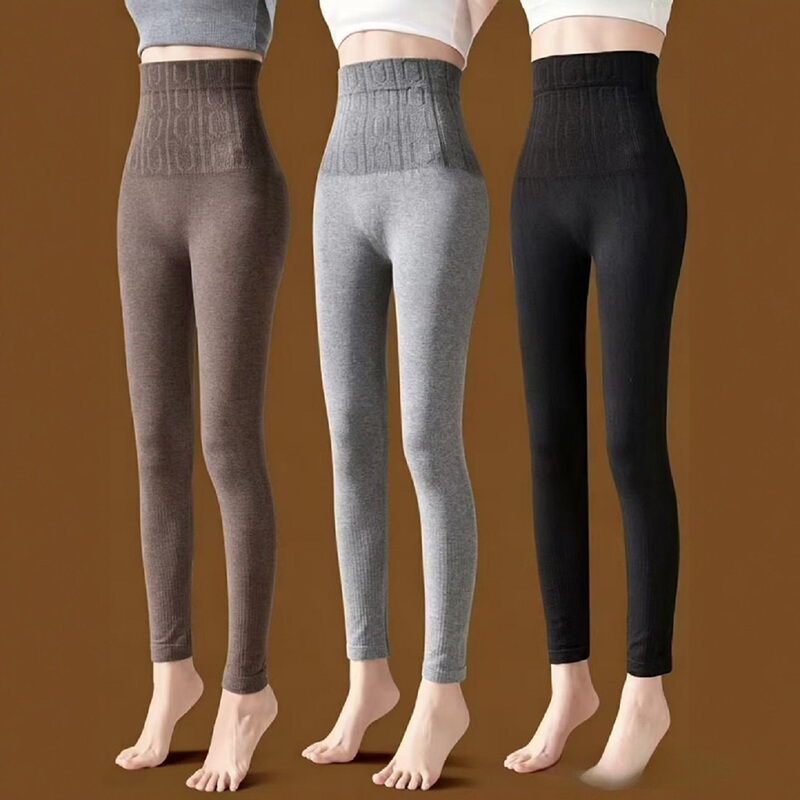 Plus-Size High-Waisted Tummy Control Leggings, High Elasticity, Slim Fit, Can Be Worn Outside, Versatile, Warm Autumn Pants, Women's Tight-Fitting Pants Plus-Size High-Waisted Tummy Control Leggings, High Elasticity, Slim Fit, Can Be Worn Outside, Versatile, Warm Autumn Pants, Women's Tight-Fitting Pants