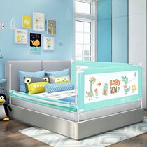 Baobao bed fence guardrail childrens bed side fence to prevent falling on the bed one side of the bed is safe baby anti-fall fence