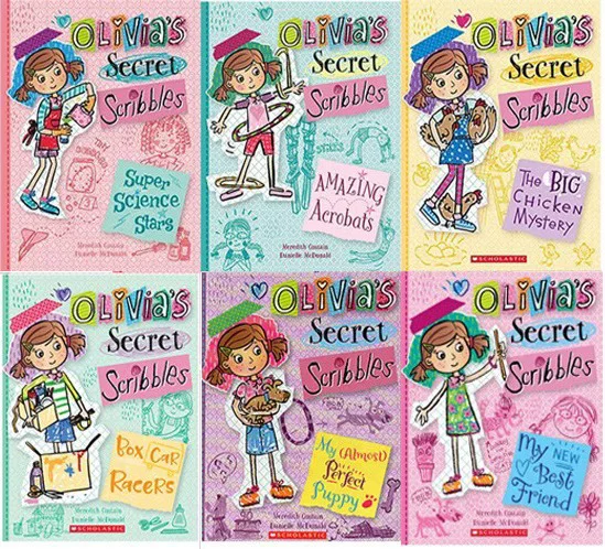 Пре-продажа английский оригинал Olivia's Secret Scribbles Olivied Graffiti Diary 6 Версия юмора Веселая картинка история книга Девочка книга