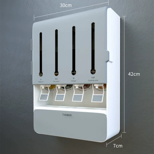Кухня приправа коробка сети на стене с высоким уровнем домохозяйственной настенной стойки для приправа соевого соевого уксуса, чтобы упаковывать роскошь бутылки с бутылкой.