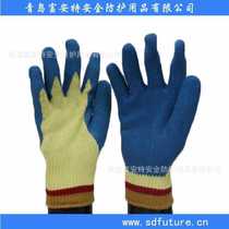 Manufacturer of Kevlar aramid dipped wrinkled wear-resistant anti-slip anti-cut anti-puncture wrinkle-resistant construction site labor protection gloves